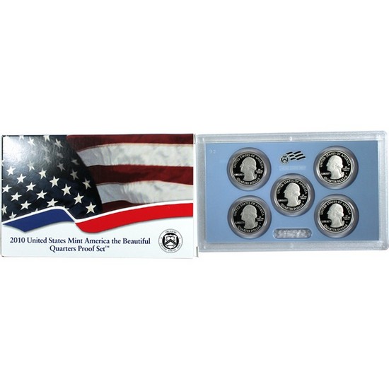 2010 S 5pc Quarter Proof Set 2010 S 5pc Quarter Proof Set