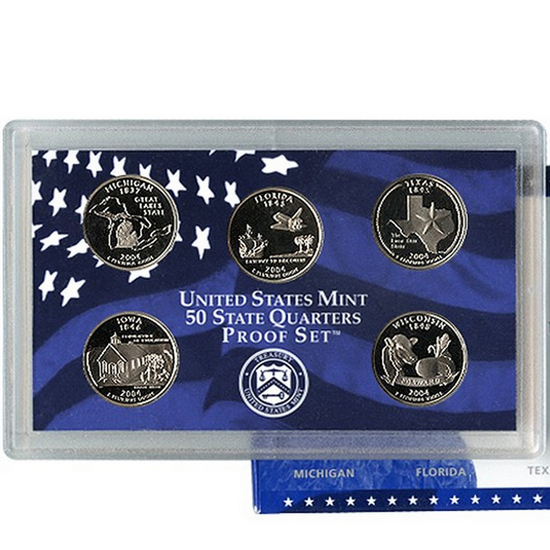 2004 S 5pc Quarter Proof Set 2004 S 5pc Quarter Proof Set