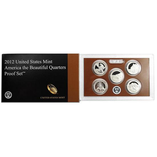 2012 5pc Clad Quarter Proof Set