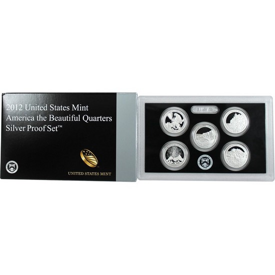 2012 S 5pc Silver Quarter Proof Set