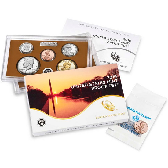 2019 Clad Proof Set Including the 2019W Proof Lincoln Cent