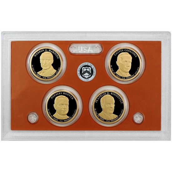 2014 S 4pc Presidential Dollars Proof Set