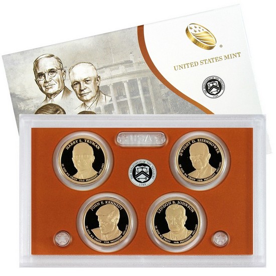 2015 S 4pc Presidential Dollars Proof Set