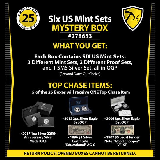 Six US Mint Sets Mystery Box #278653