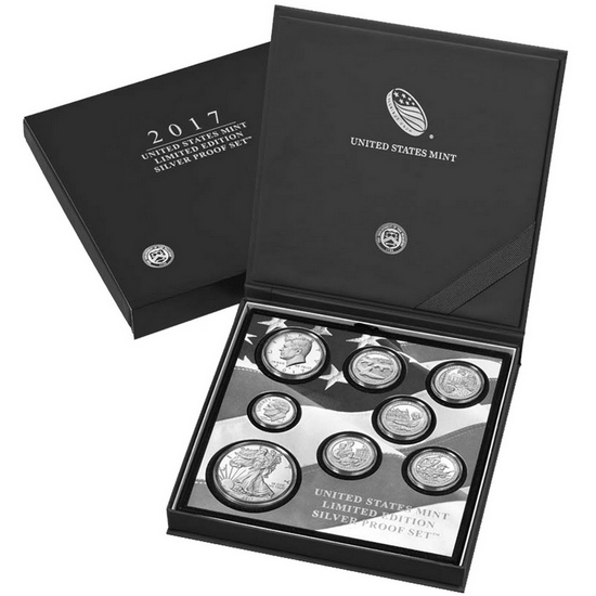 2017 United States Mint Limited Edition 8pc Silver Proof Set