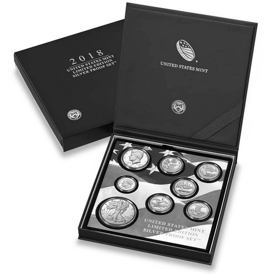 2018 United States Mint Limited Edition 8pc Silver Proof Set