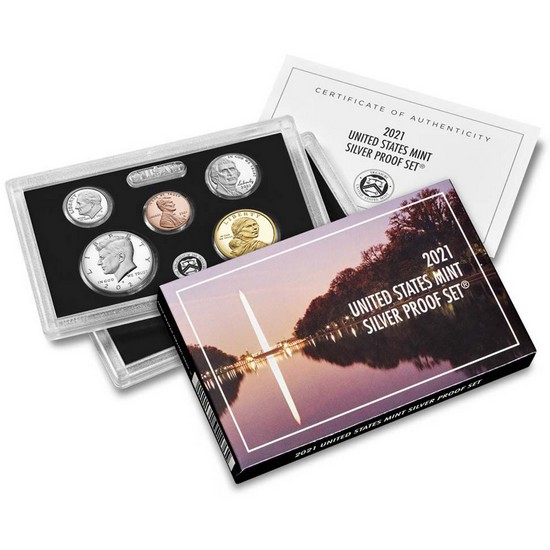 2021 S United States Mint 7pc Silver Proof Set