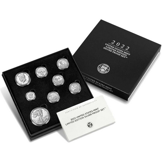 2022 United States Mint Limited Edition 8pc Silver Proof Set