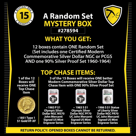 1999-2018 Silver Proof Set in OGP Mystery Box #278583
