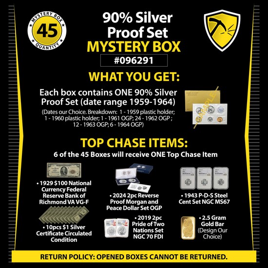 90% Silver Proof Set Mystery Box #096291