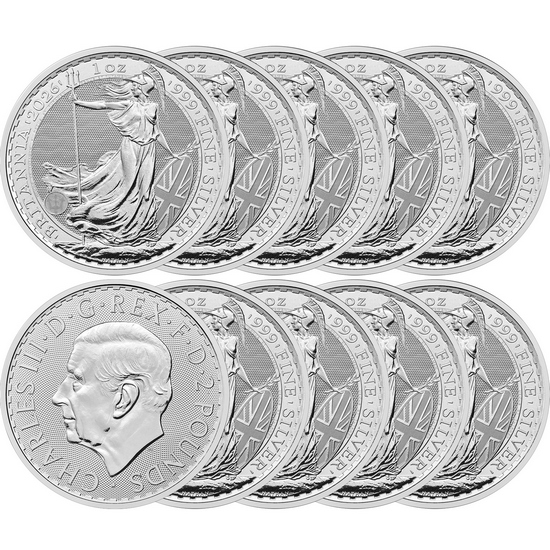 2026 Great Britain Silver Britannia 1oz BU 10pc