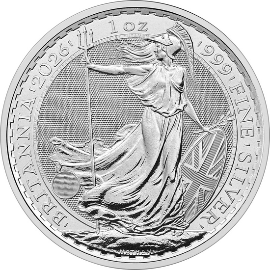 2026 Great Britain Silver Britannia 1oz BU 25pc 2026 Great Britain Silver Britannia 1oz BU 25pc