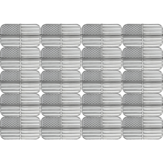 SilverTowne American Flag Divisible 1oz .999 Silver Bar 20pc in Tube