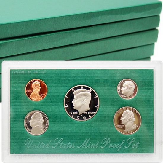 1994 - 1998 Green Proof Sets in OGP