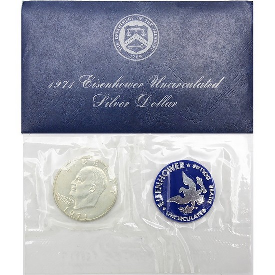 1971-1974 Eisenhower Dollar Blue Pack in OGP 1971-1974 Eisenhower Dollar Blue Pack in OGP