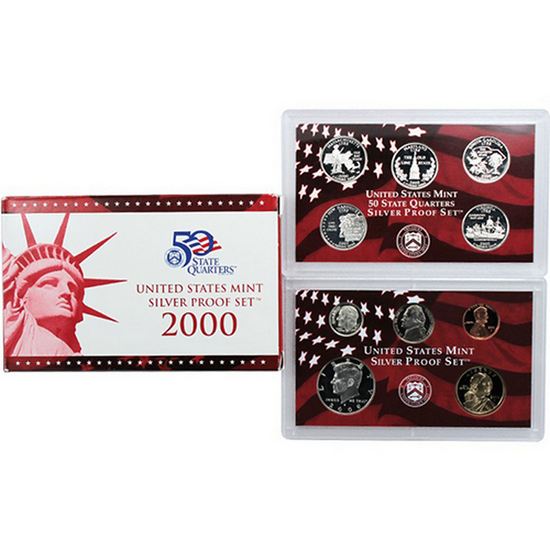 1999-2008 S Silver Proof Sets in OGP