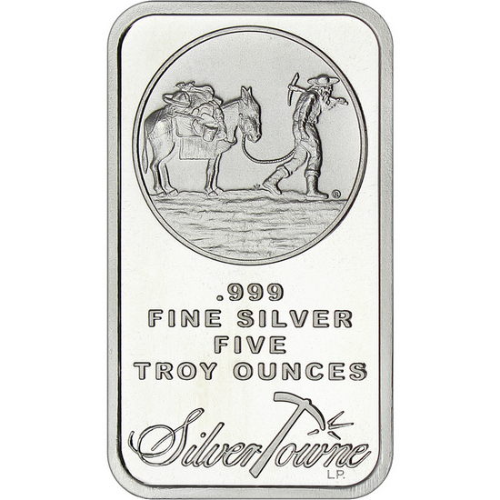 SilverTowne Trademark 5oz .999 Silver Bar 20pc SilverTowne Trademark 5oz .999 Silver Bar 20pc