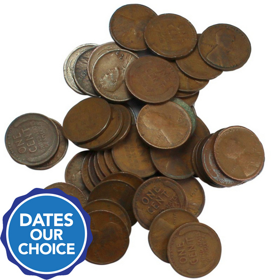 1910s Wheat Penny 50pc Grab Bag Dates Our Choice