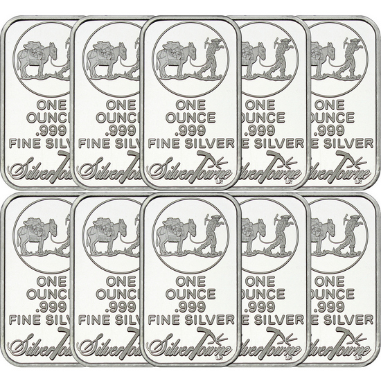 SilverTowne Trademark 1oz .999 Silver Bar 10pc