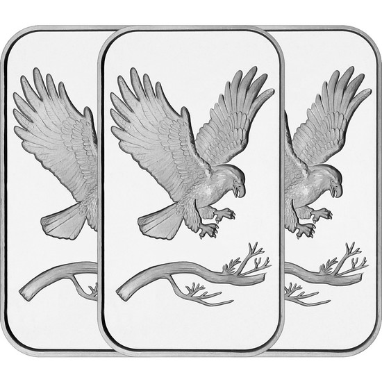 SilverTowne Trademark Eagle 1oz .999 Silver Bar 3pc