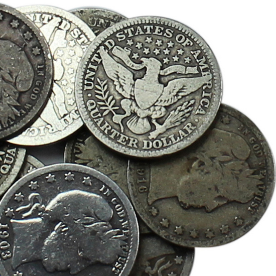 10pc Silver Barber Quarter Grab Bag Dates Our Choice G/VG 10pc Silver Barber Quarter Grab Bag Dates Our Choice G/VG