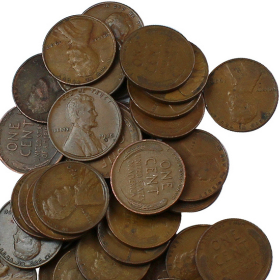1930s Wheat Cents 50pc Grab Bag Dates Our Choice 1930s Wheat Cents 50pc Grab Bag Dates Our Choice
