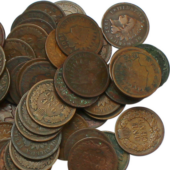 Indian Head Cents 50pc Grab Bag Dates Our Choice Indian Head Cents 50pc Grab Bag Dates Our Choice