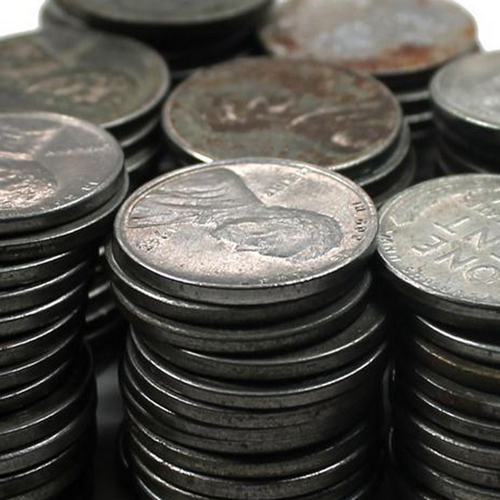 1943 Steel Wheat Penny 100pc Grab Bag 1943 Steel Wheat Penny 100pc Grab Bag