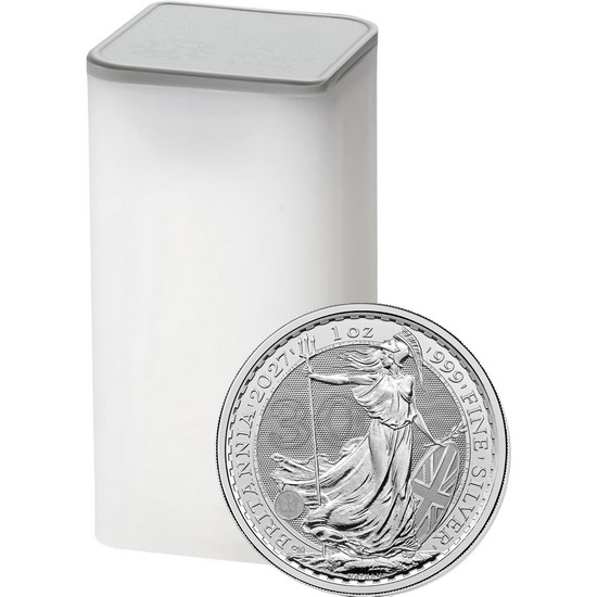 2027 Great Britain Silver Britannia 1oz BU 25pc