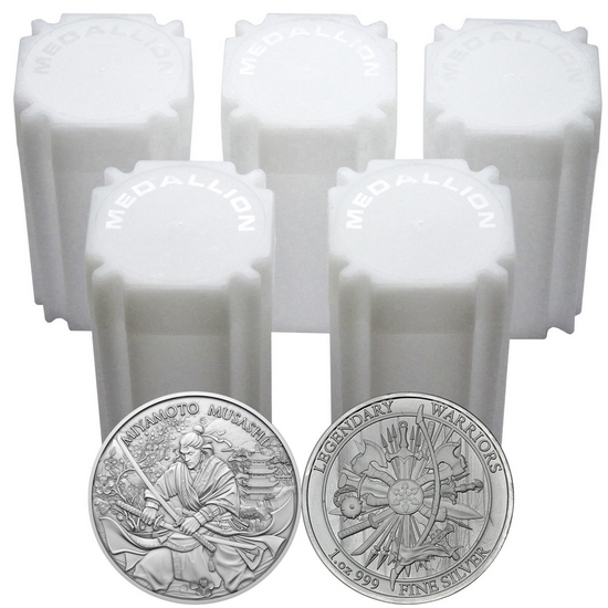 Miyamoto Musashi Legendary Warriors Series 1oz .999 Silver Medallion 100pc