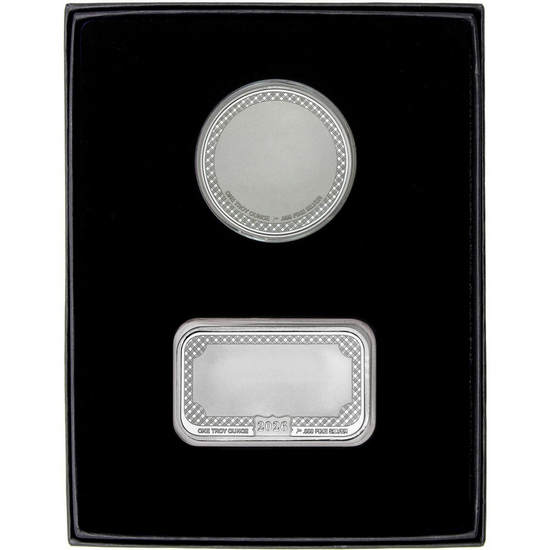 Graduation Year 2026 Silver Bar and Enameled Gold Medical Medallion 2pc Gift Set Graduation Year 2026 Silver Bar and Enameled Gold Medical Medallion 2pc Gift Set