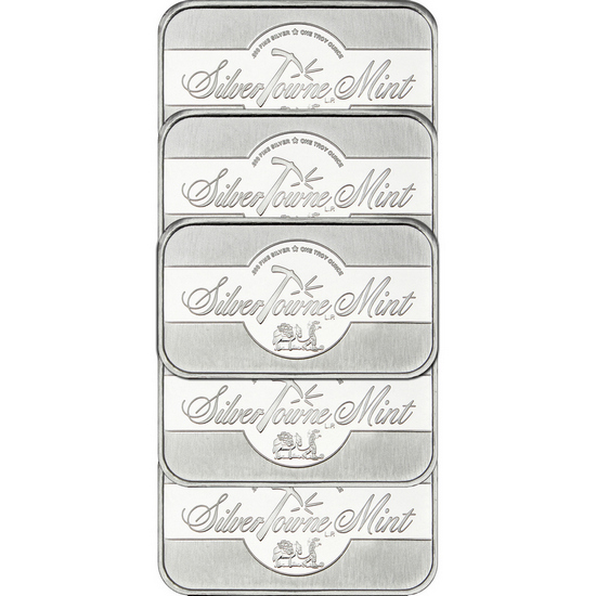 SilverTowne Mint 1oz .999 Silver Bar 5pc