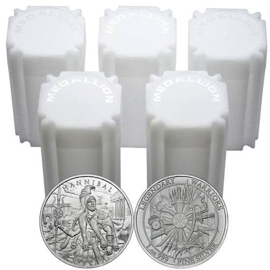 Hannibal Legendary Warriors Series 1oz .999 Silver Medallion 100pc