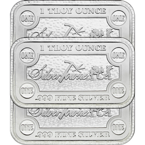 SilverTowne Money Bars 1oz .999 Silver Bar 3pc