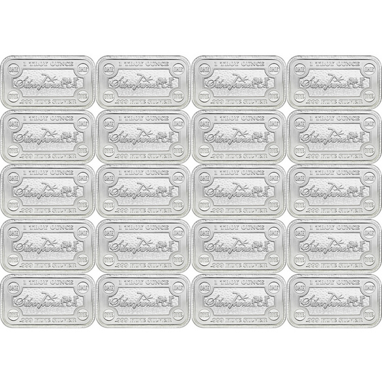 SilverTowne Money Bars 1oz .999 Silver Bar 20pc