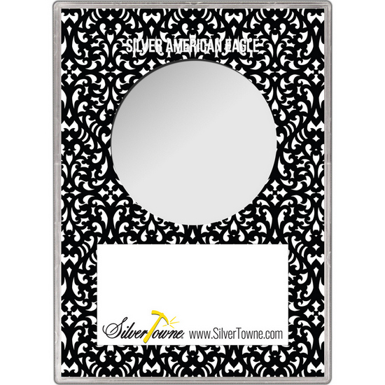 Happy Anniversary Red Bow Gift Holder for Silver American Eagle - Empty Happy Anniversary Red Bow Gift Holder for Silver American Eagle - Empty