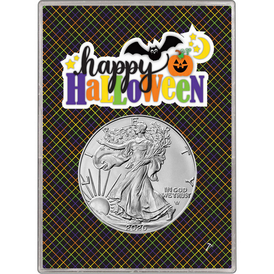 2026 Silver American Eagle BU in Happy Halloween Gift Holder 2026 Silver American Eagle BU in Happy Halloween Gift Holder