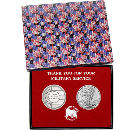 God Bless America! Thank You For Your Service Gift Set