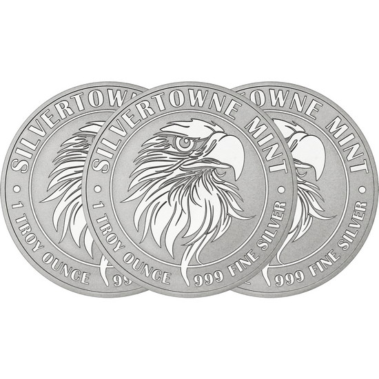 Mighty Eagle 1oz .999 Silver Medallion 3pc