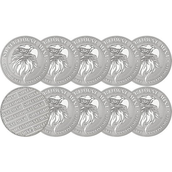 Mighty Eagle 1oz .999 Silver Medallion 10pc