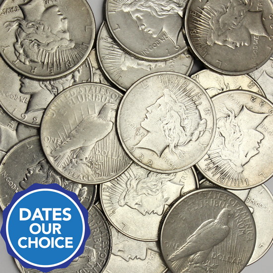 Cull Silver Peace Dollar Dates Our Choice 20pc