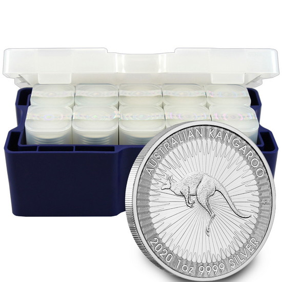 2020 P Australia Silver Kangaroo 1oz BU 250pc Mini-Monster Box