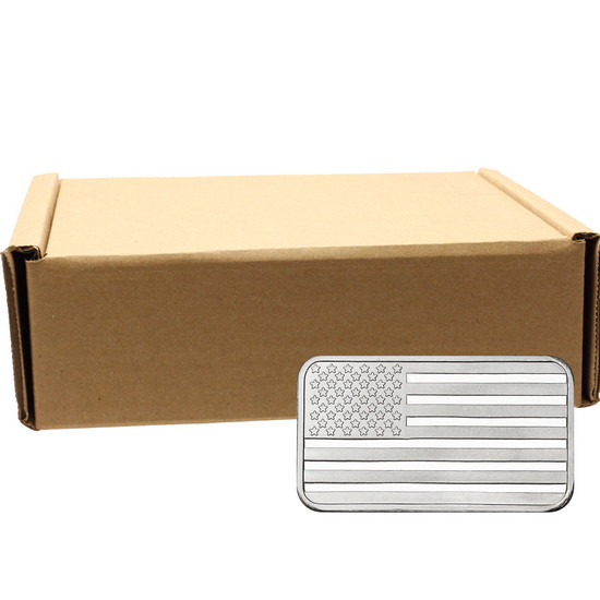 American Flag Half Ounce .999 Silver Bar 1000pc