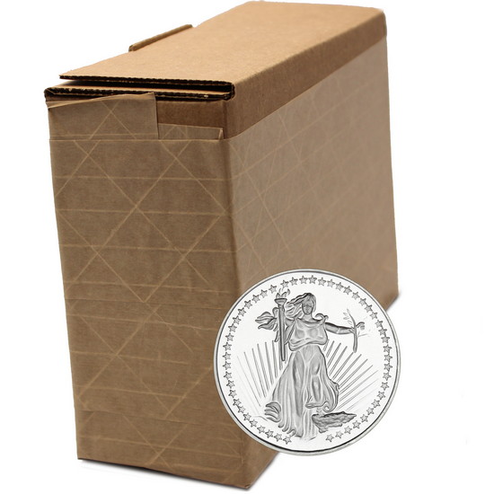 SilverTowne Trademark Saint-Gaudens Replica Half Ounce .999 Silver Medallion 200pc