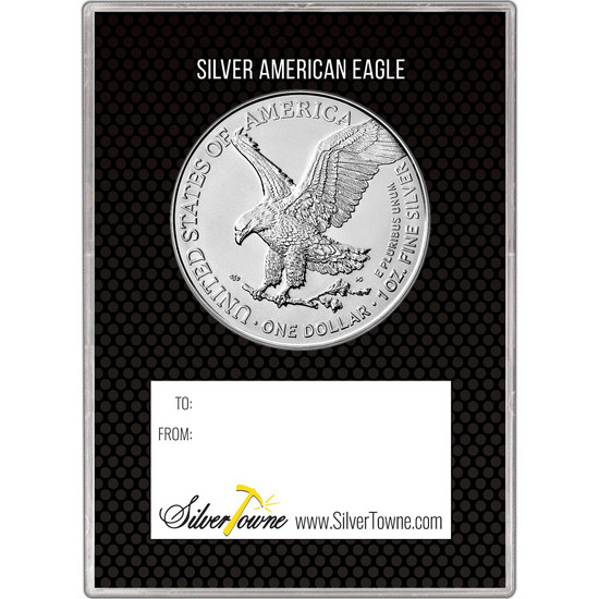 2025 Silver American Eagle BU in Awesome Way to Go Gift Holder 2025 Silver American Eagle BU in Awesome Way to Go Gift Holder
