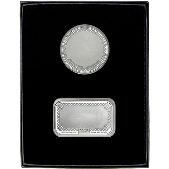 Graduation Year 2025 Silver Bar and Medical Medallion 2pc Gift Set Graduation Year 2025 Silver Bar and Medical Medallion 2pc Gift Set