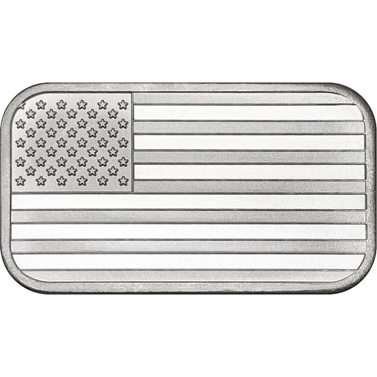American Flag 1 Ounce .999 Silver Bar in Gift Box American Flag 1 Ounce .999 Silver Bar in Gift Box