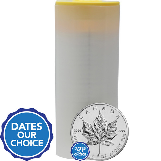 Canada Silver Maple Leaf 1oz BU 25pc Dates Our Choice - Secondary Market