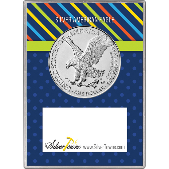 2025 Silver American Eagle BU in Child Themed Happy Birthday Gift Holder 2025 Silver American Eagle BU in Child Themed Happy Birthday Gift Holder