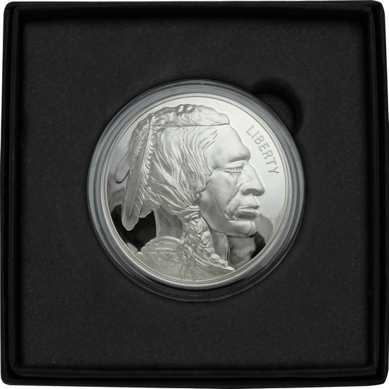 (2022) Buffalo Nickel American Legacy Collection 1oz Silver High Relief Domed Proof Round in Gift Box